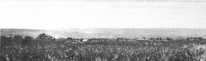 Japanese troops east of Halha River watching dust trails of Soviet armor